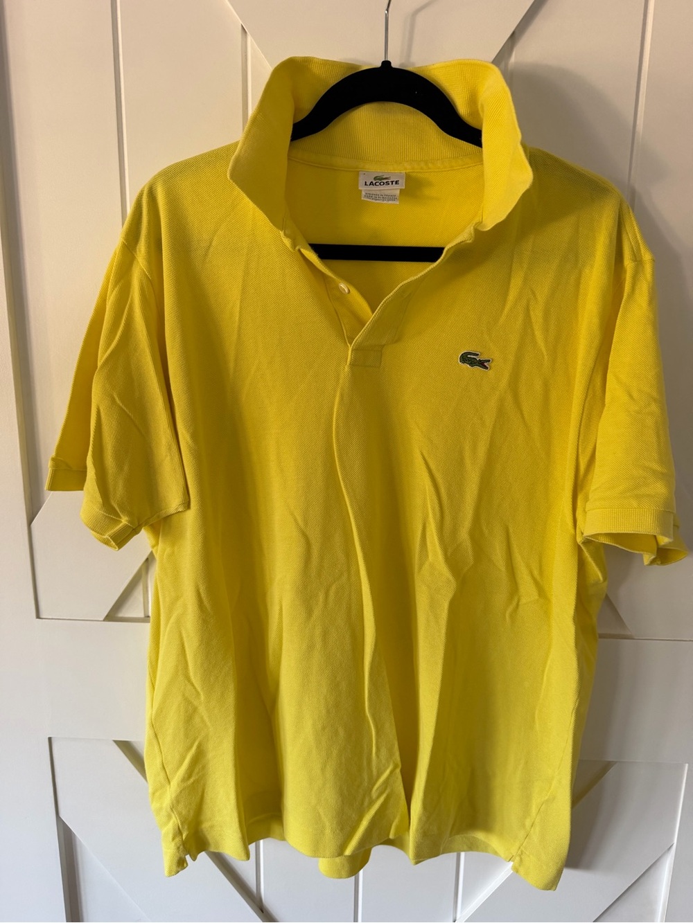 Lacoste Men’s Bright Yellow Pique Polo